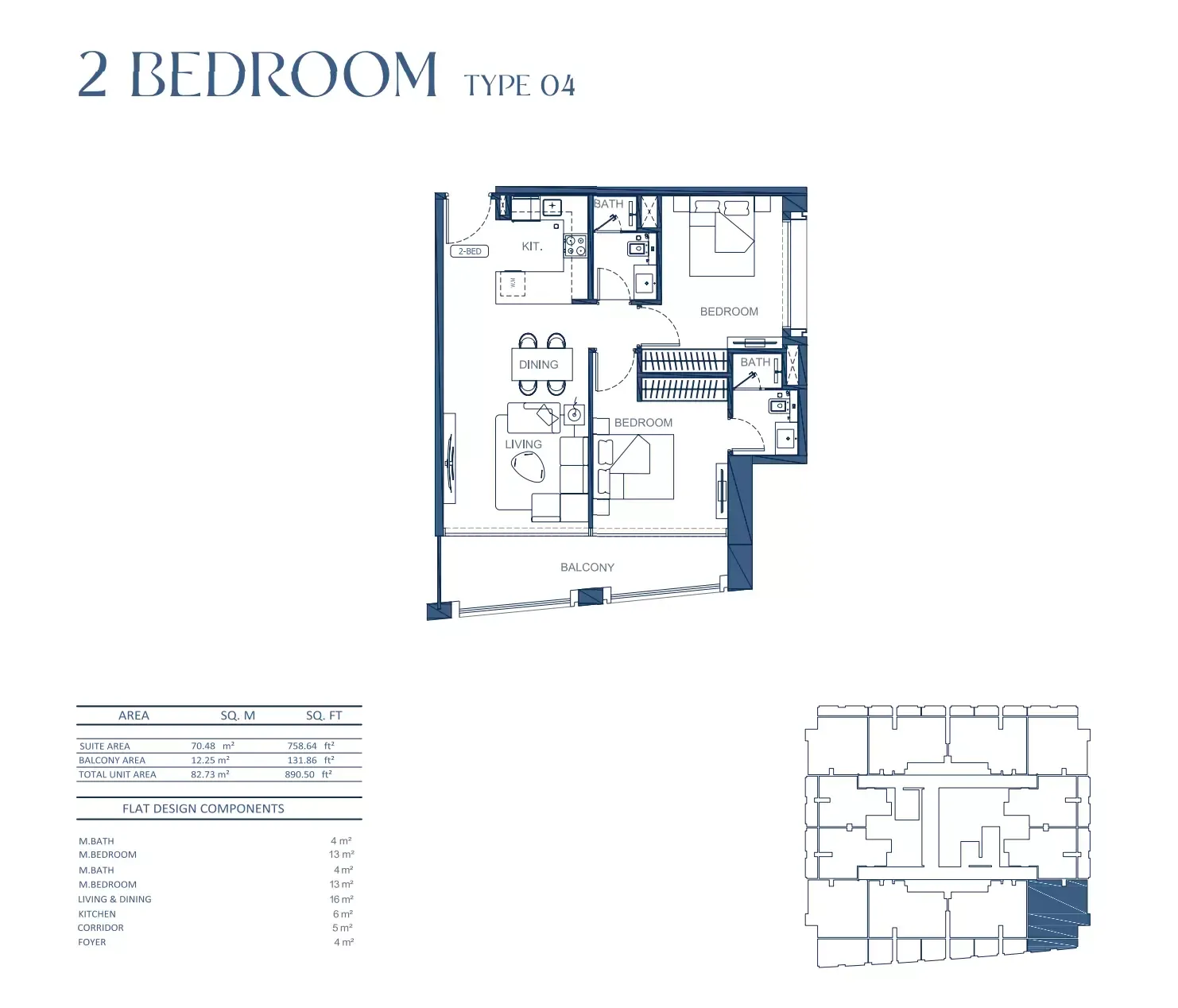 Floor plan for Type 04