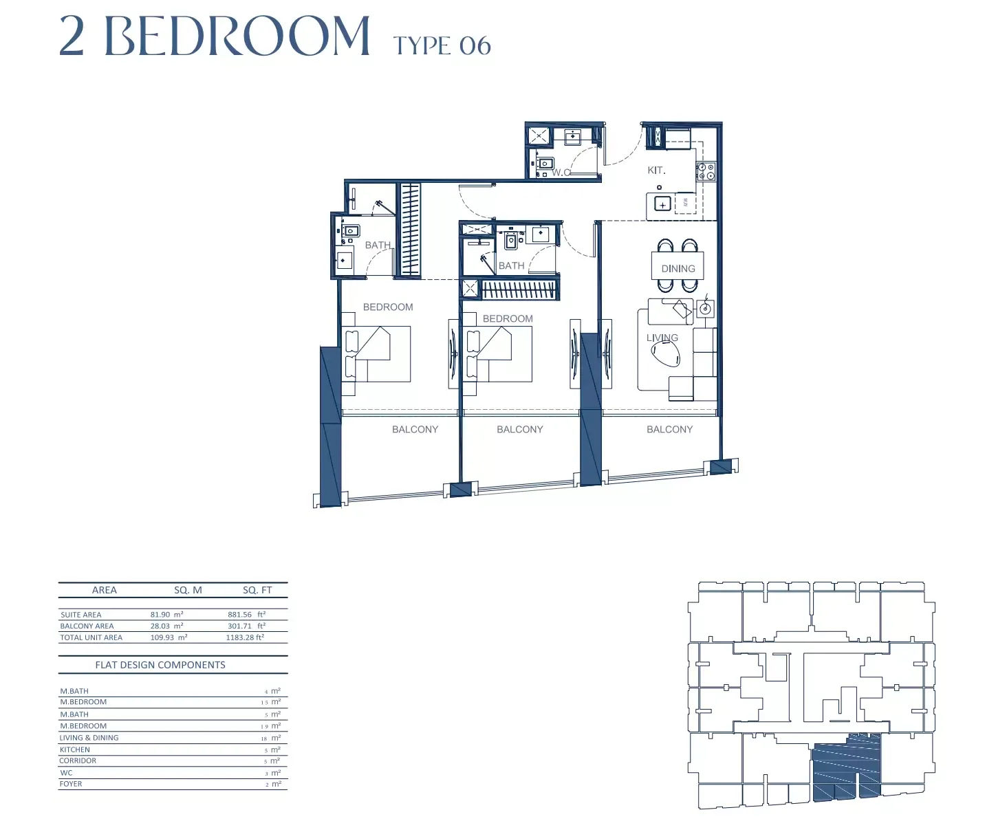 Floor plan for Type 06