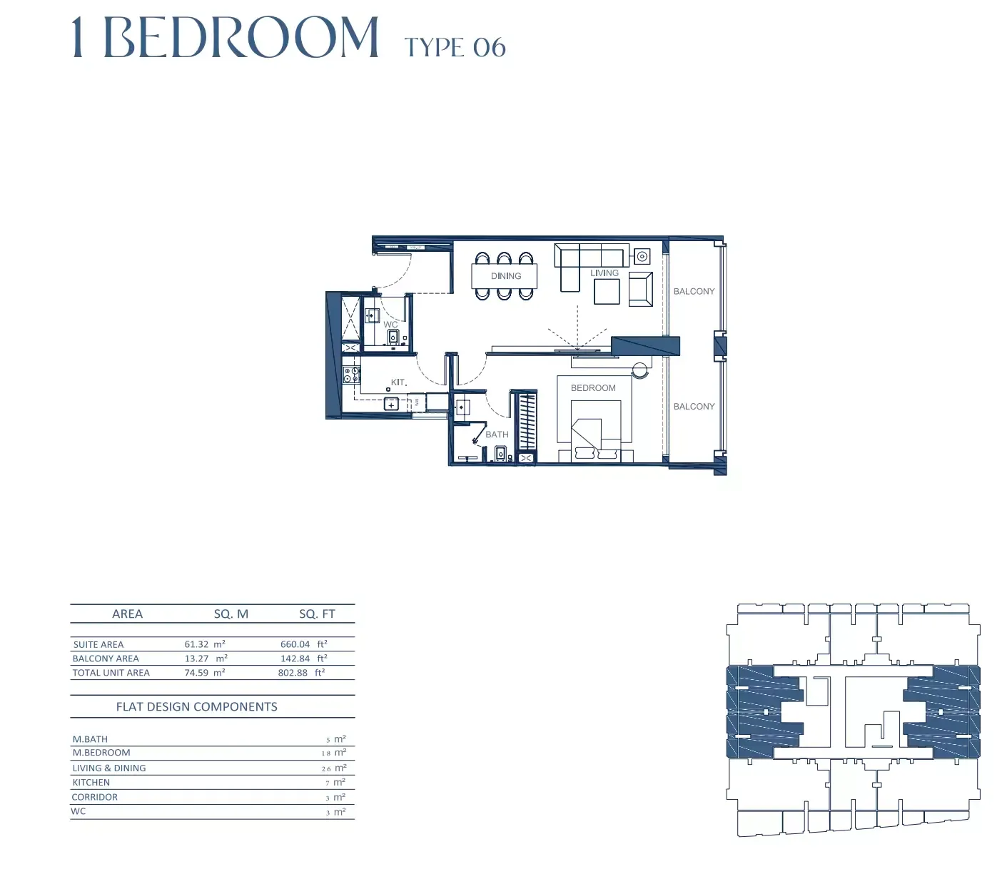 Floor plan for Type 06