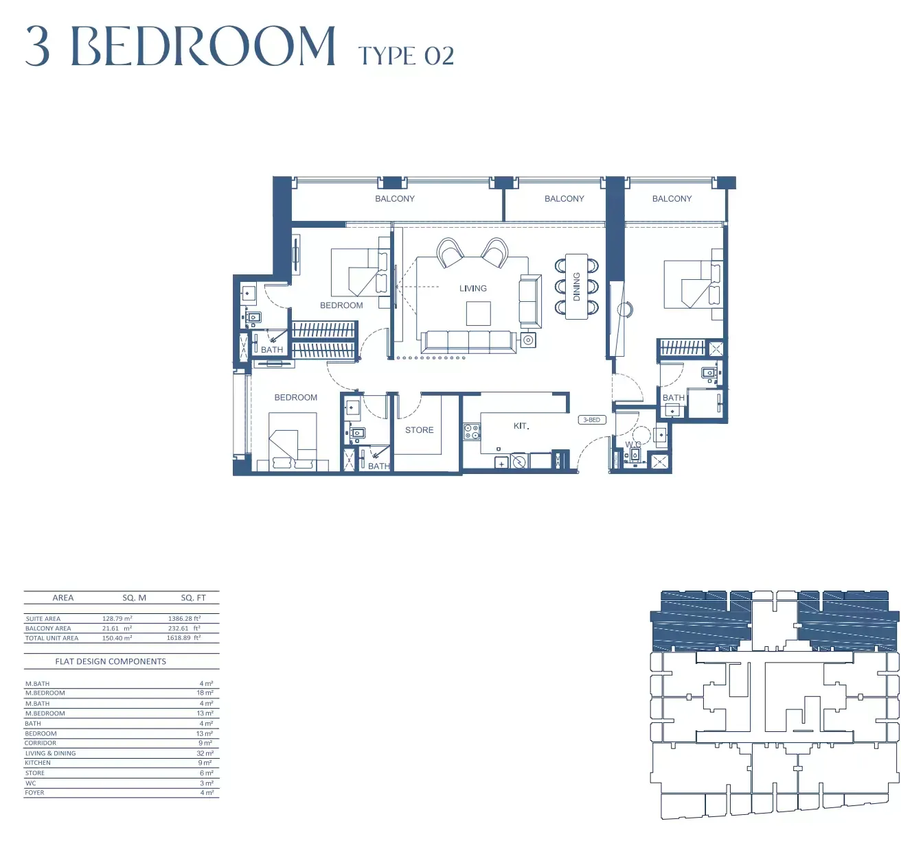 Floor plan for Type 02