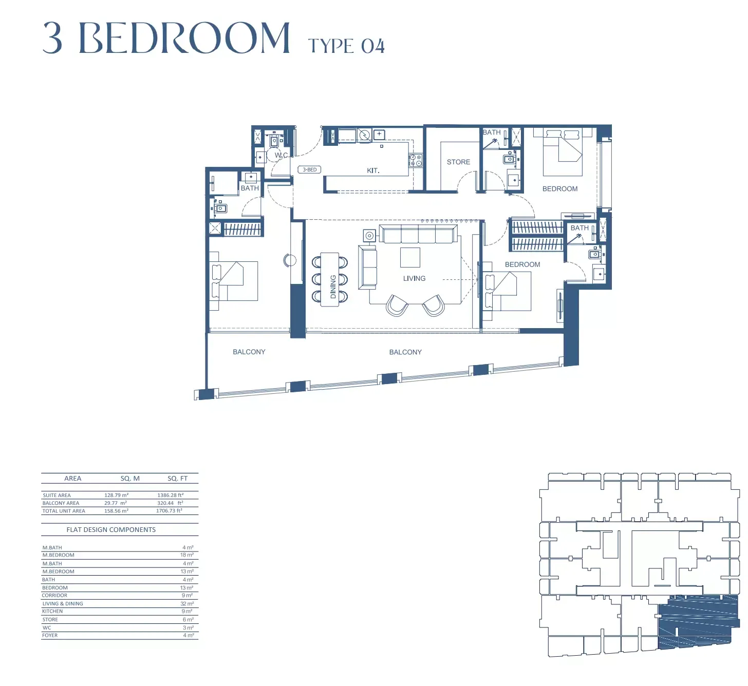 Floor plan for Type 04