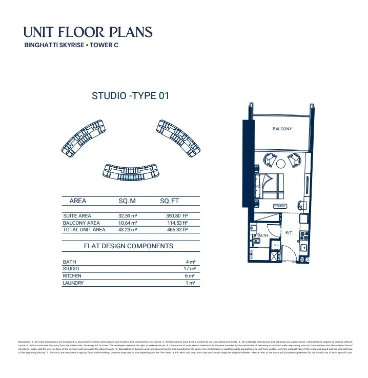 Floor plan for Type 01