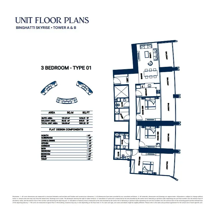 Floor plan for Type 01