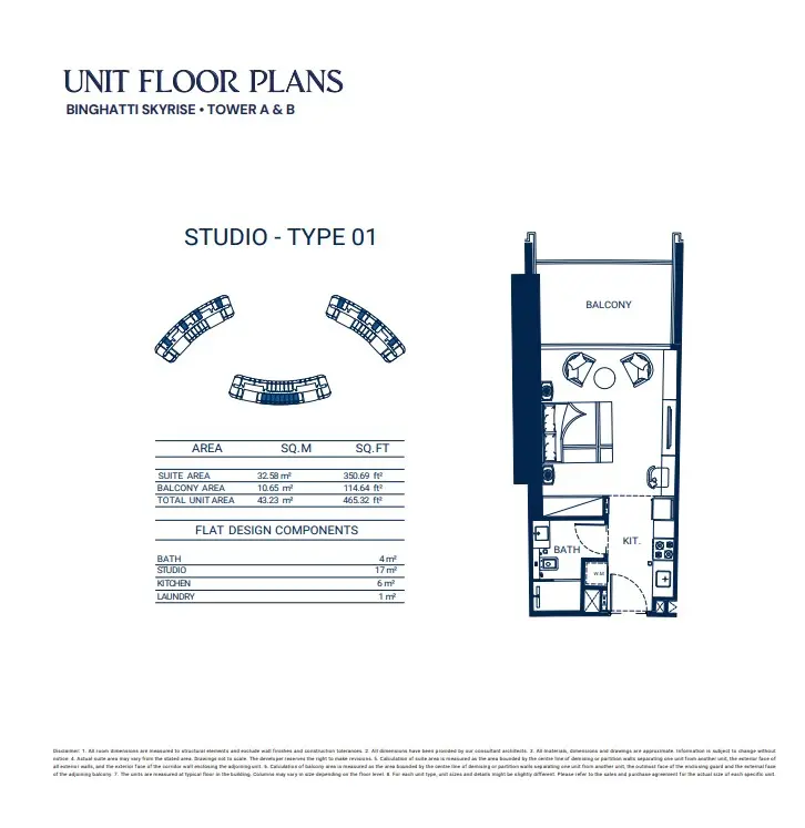 Floor plan for Type 01