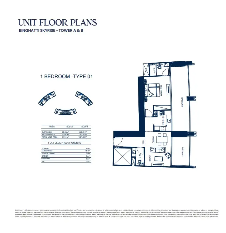Floor plan for Type 01