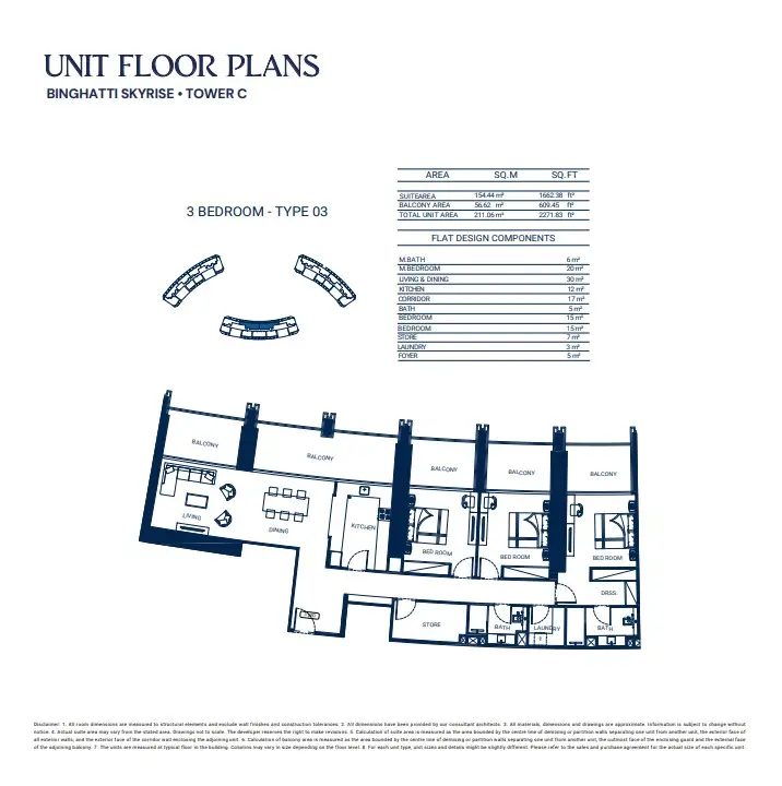 Floor plan for Type 03