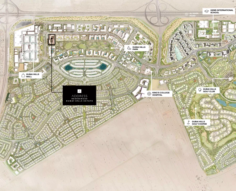 Address Residences Dubai Hills master plan