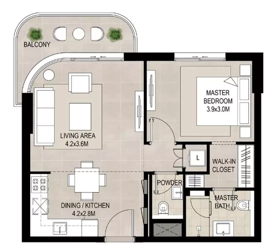 Floor plan for Type C
