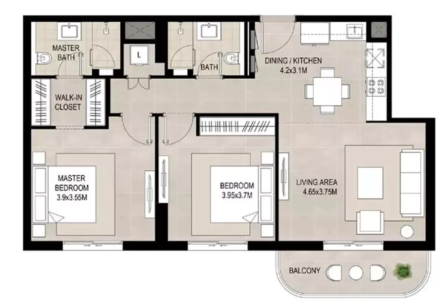 Floor plan for Type C