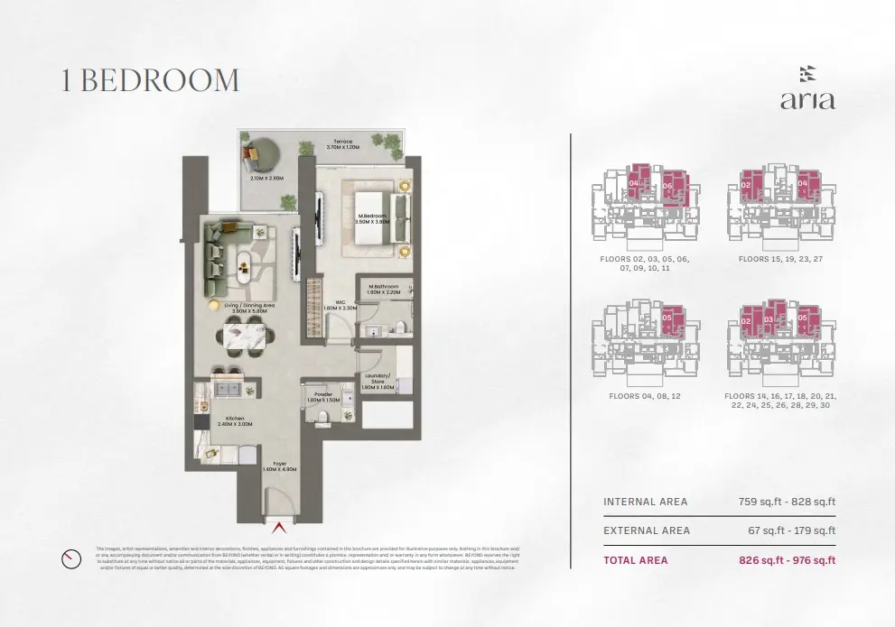 Floor plan for Type A