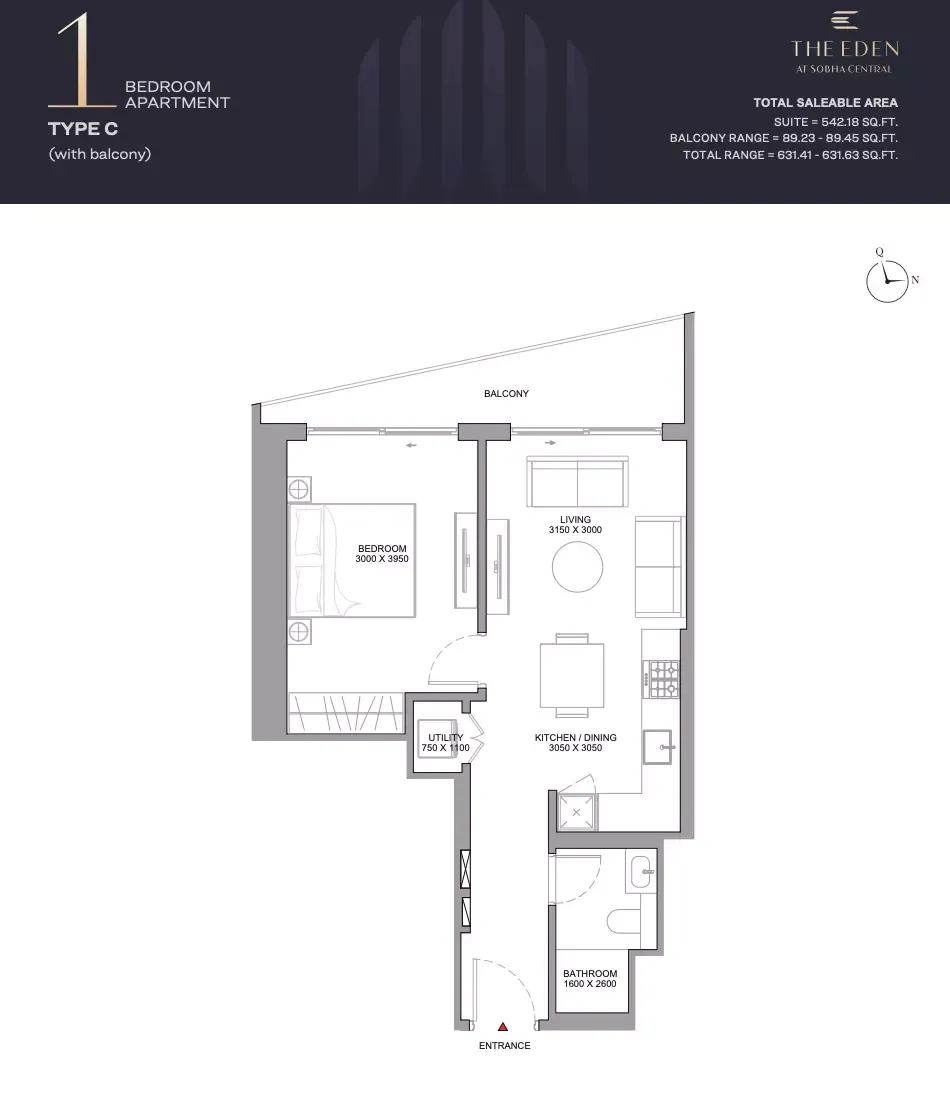 Floor plan for Type C