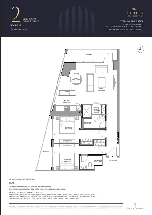 Floor plan for Type G