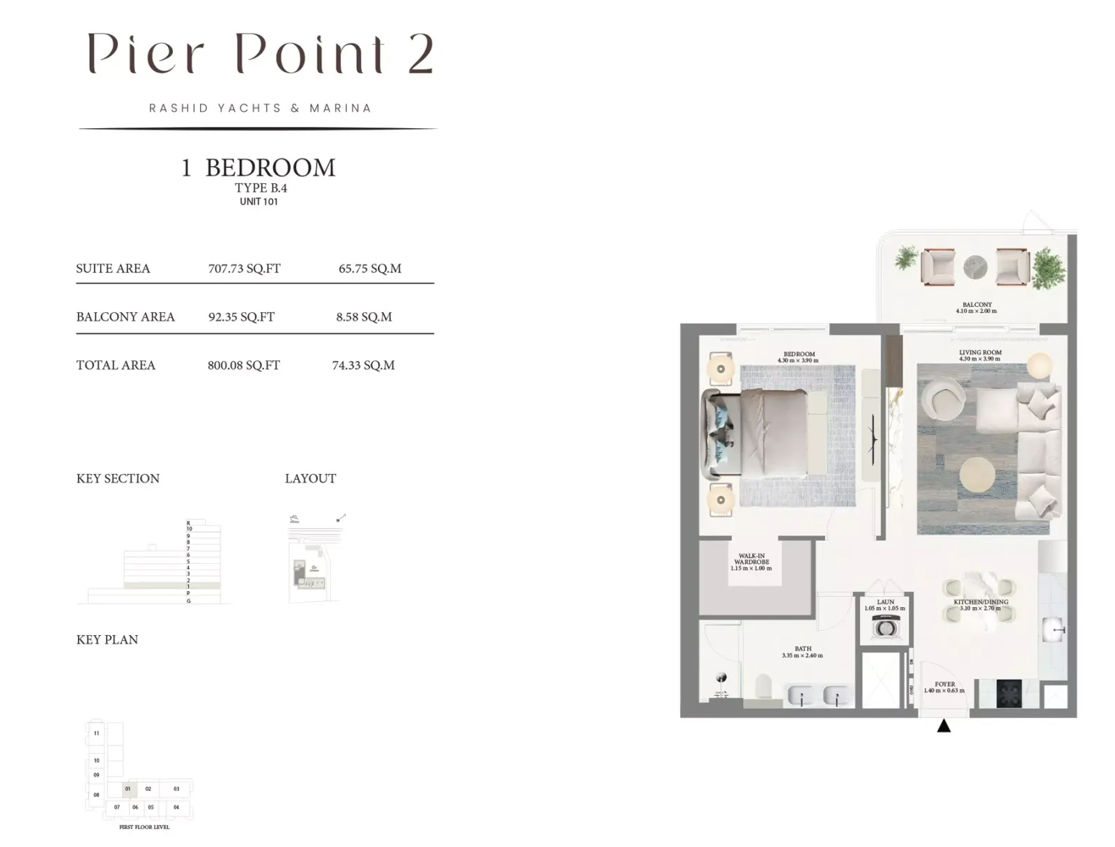 Floor plan for Type B.4