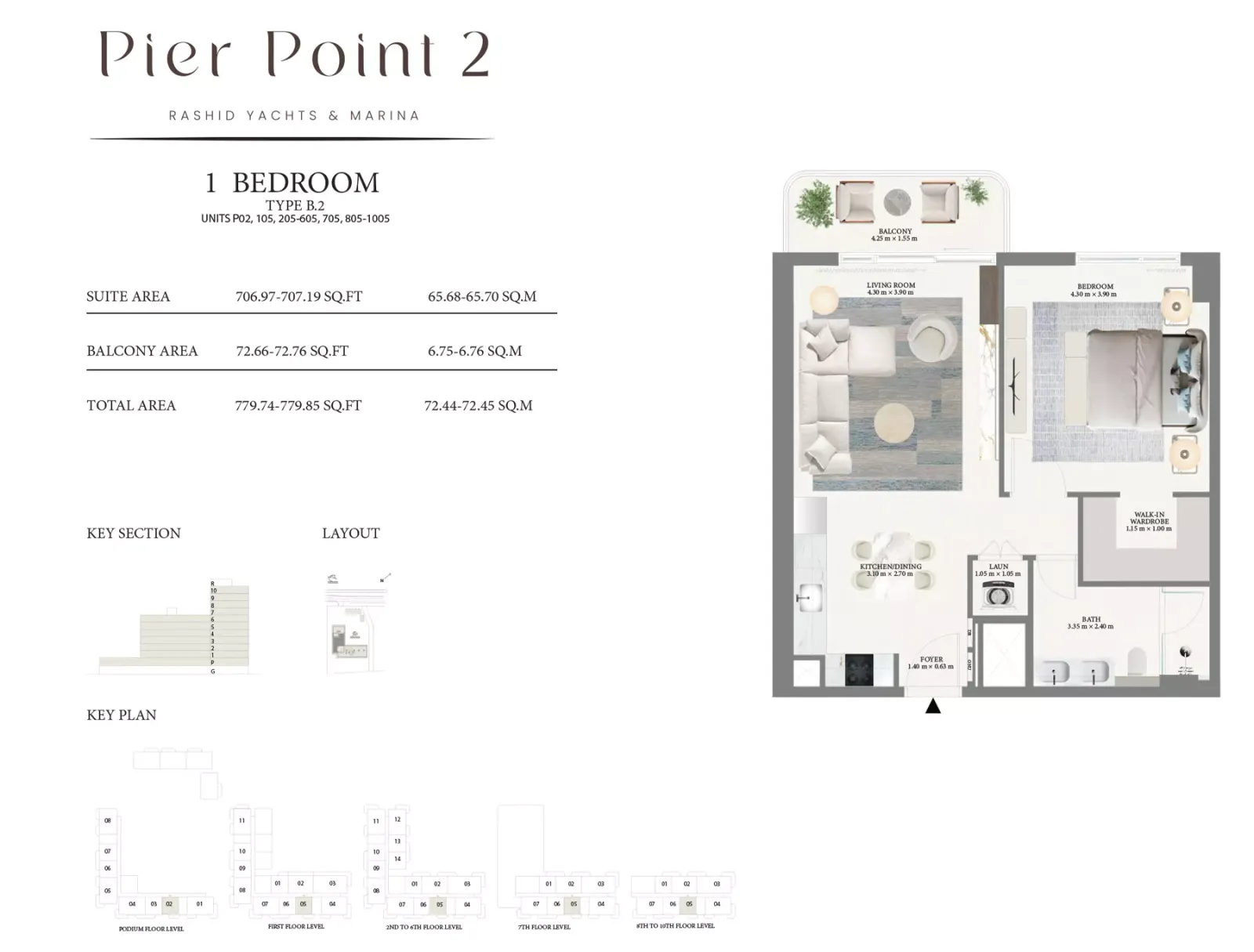 Floor plan for Type B.2