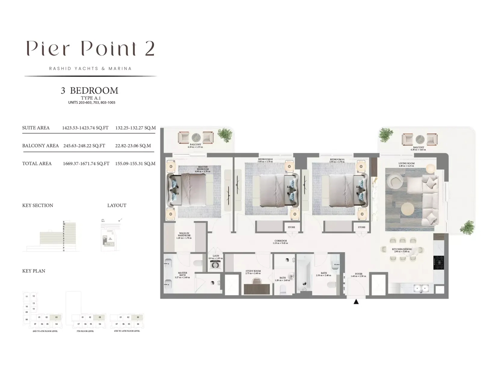Floor plan for Type A.1