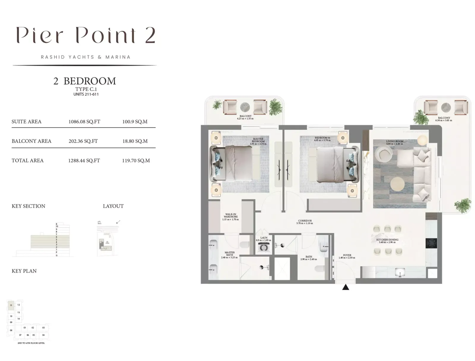 Floor plan for Type C.1