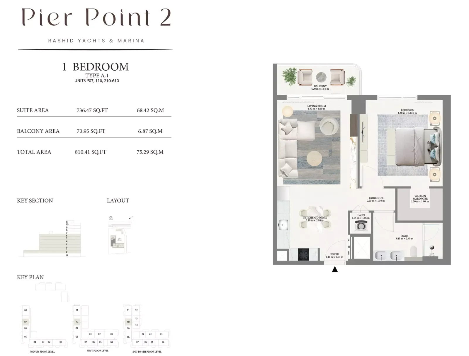 Floor plan for Type A.1
