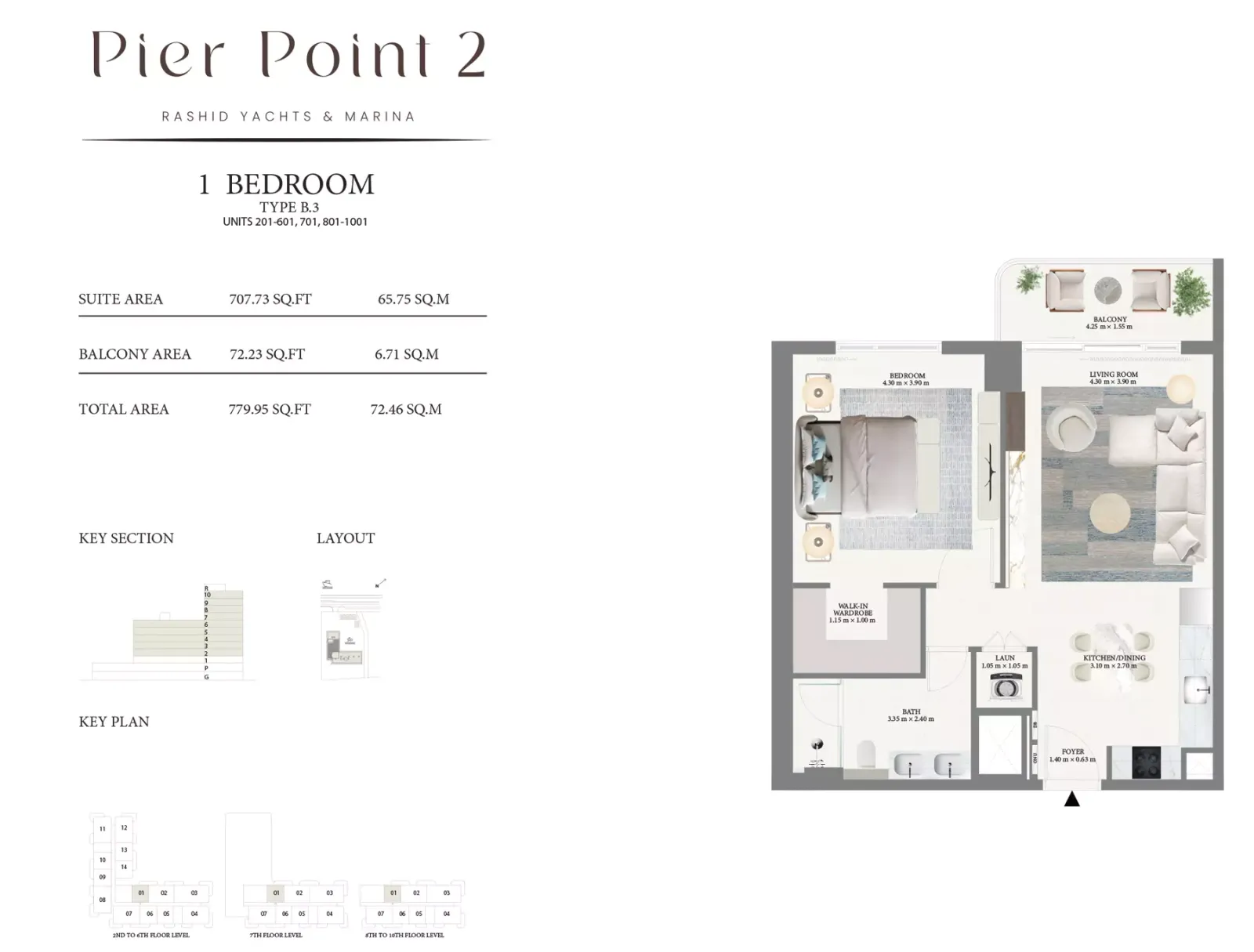 Floor plan for Type B.3