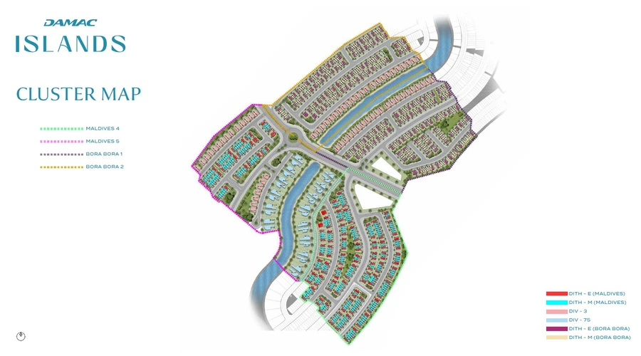 Maldives 5 at DAMAC Islands master plan