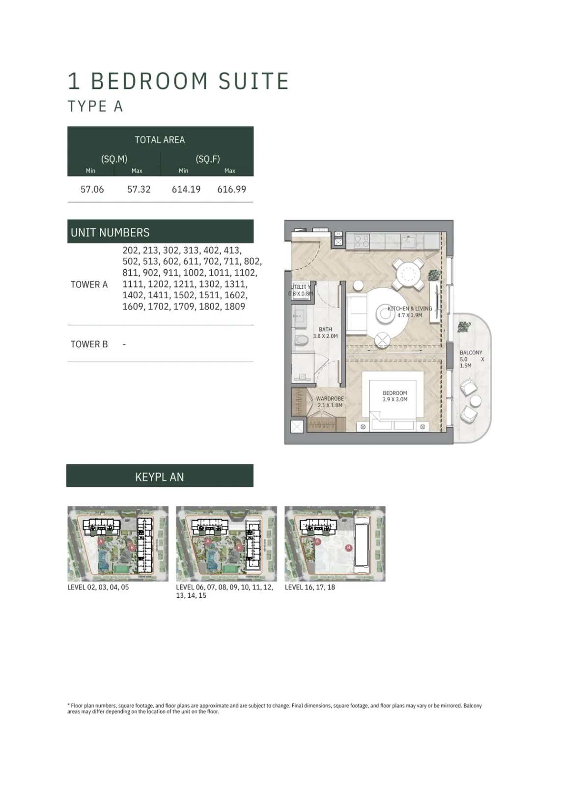 Floor plan for Type A