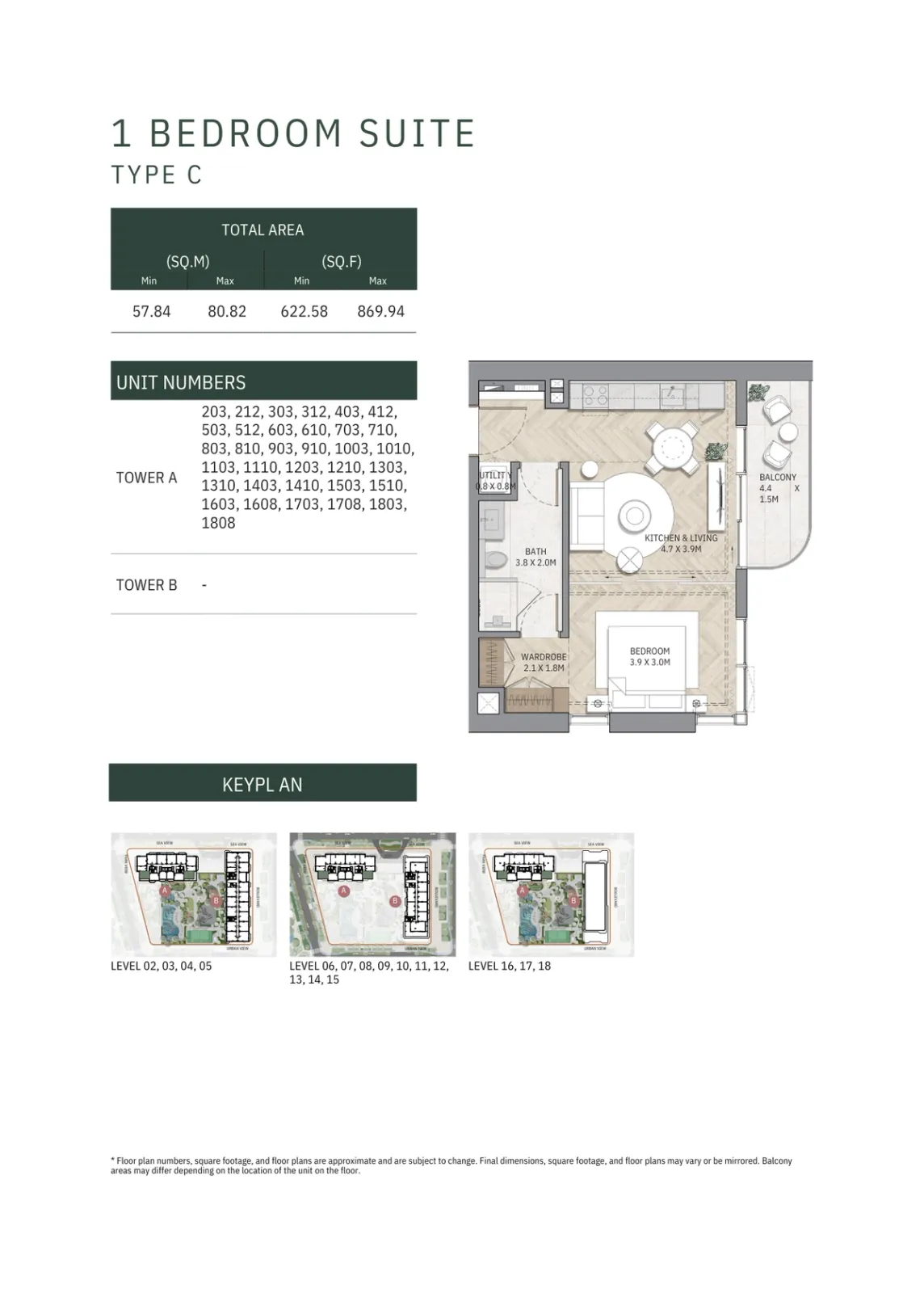 Floor plan for Type C