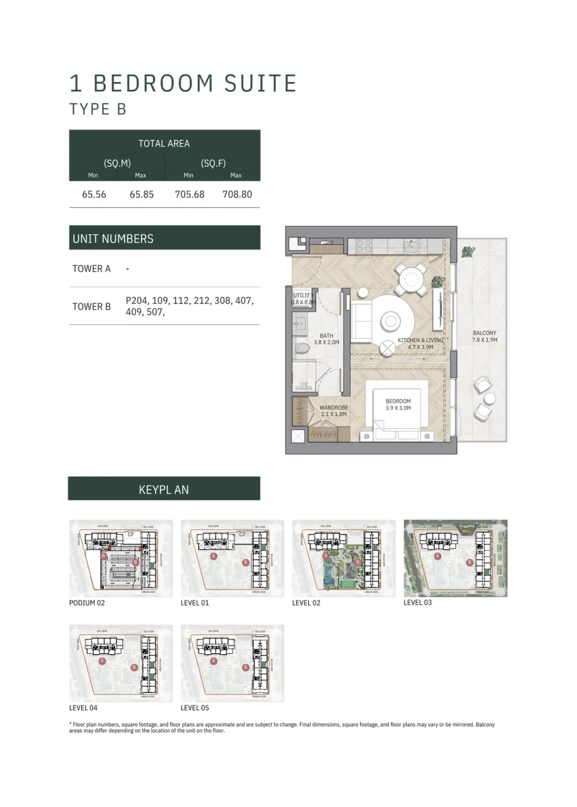 Floor plan for Type B