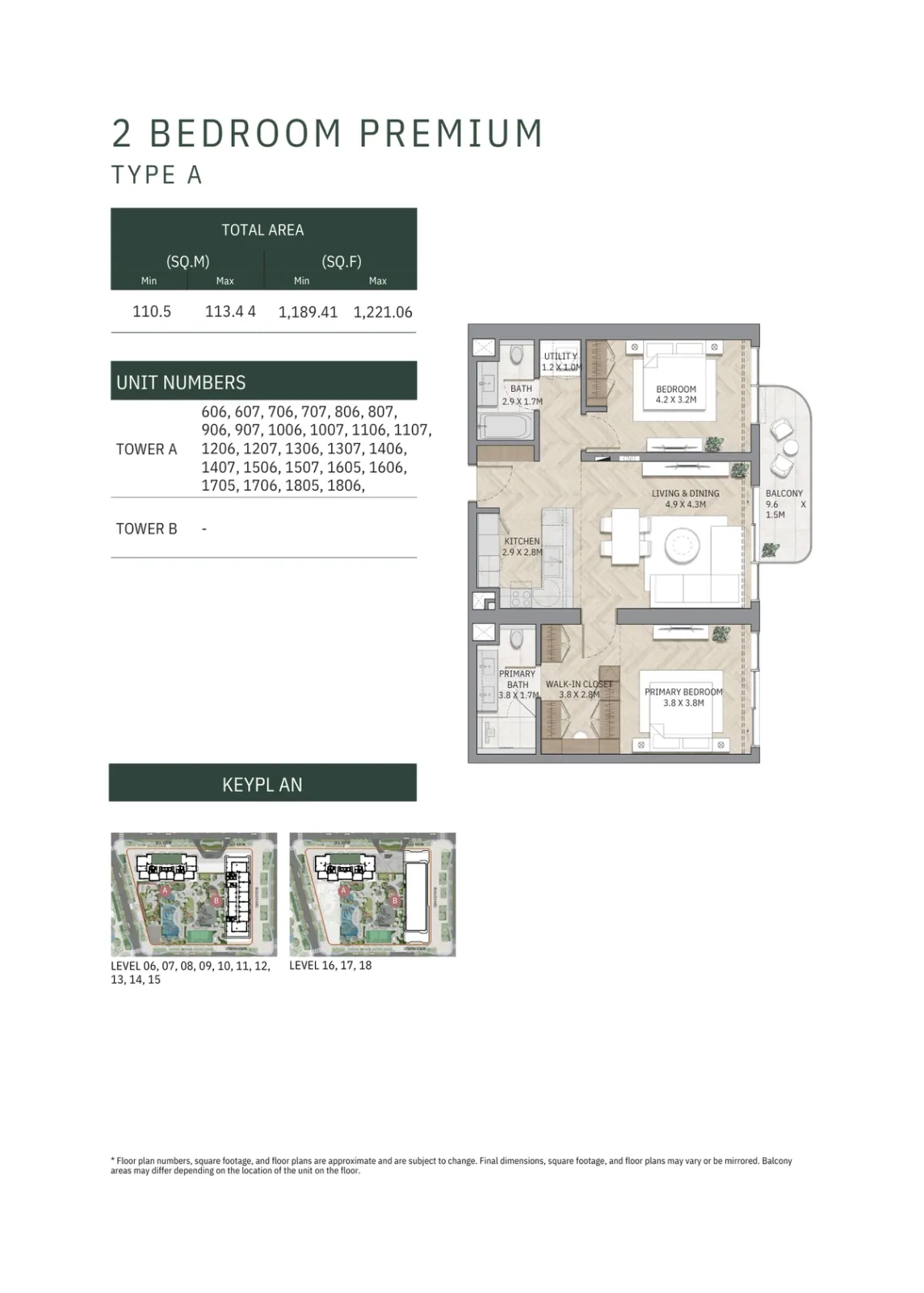 Floor plan for Type A