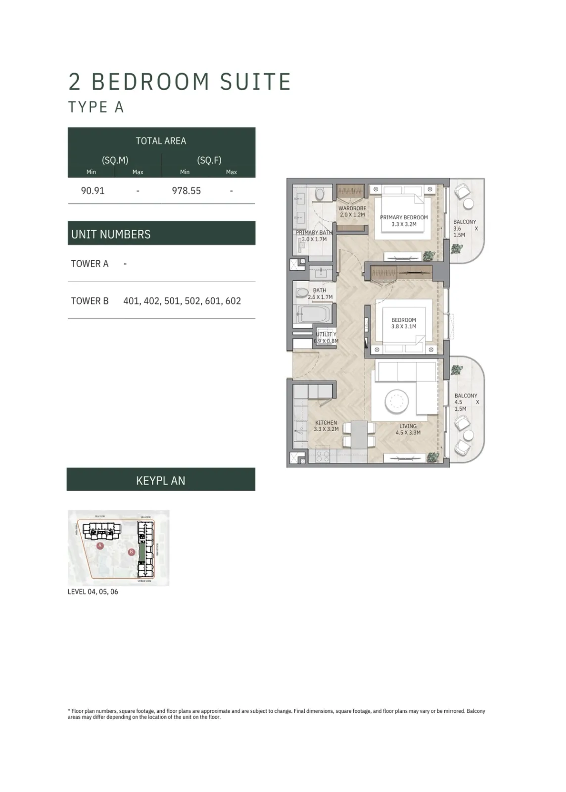 Floor plan for Type A1