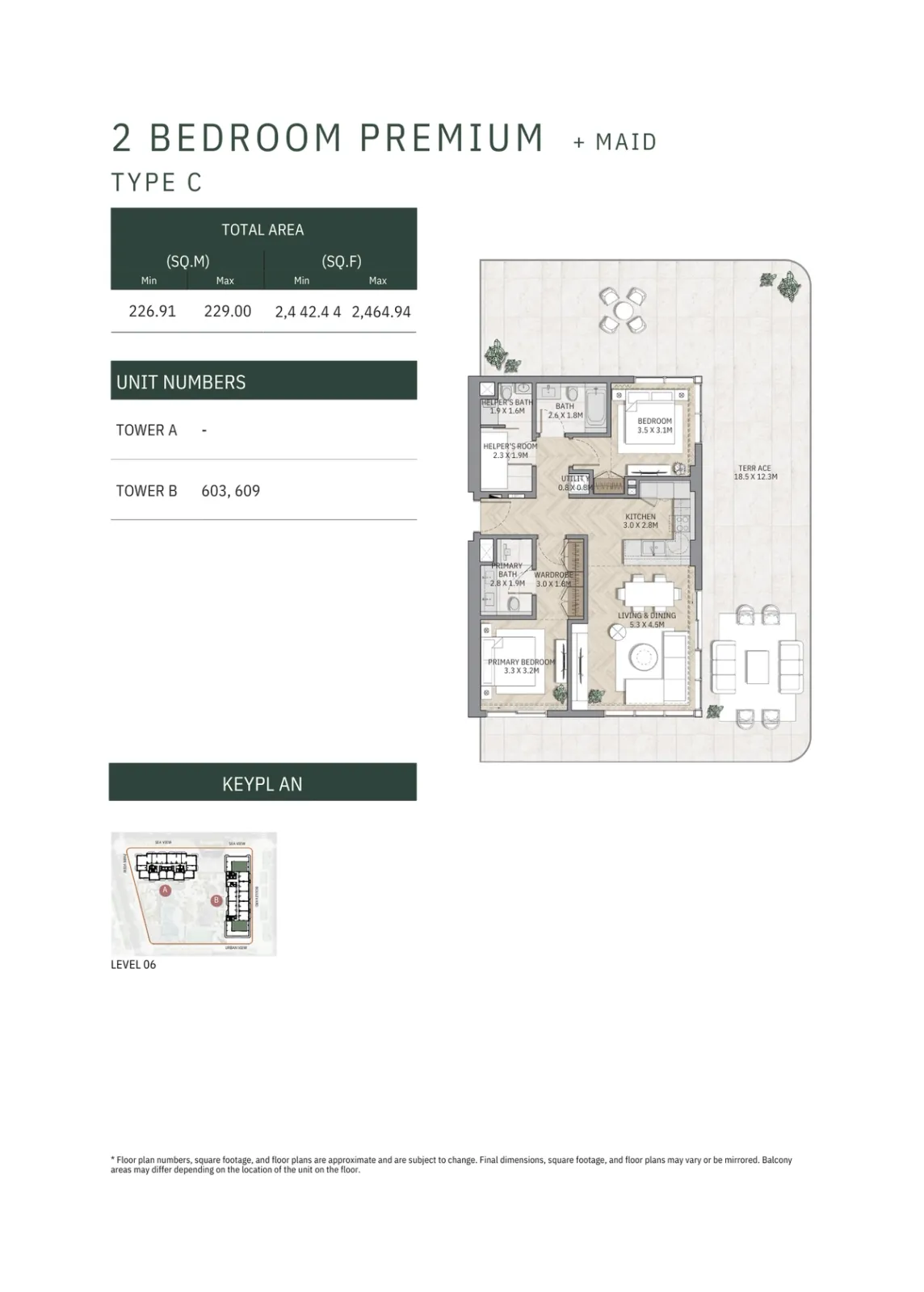 Floor plan for Type C