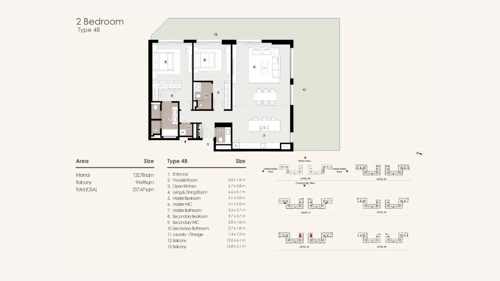 Floor plan for Type 4B