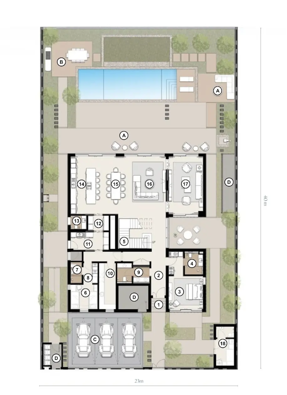 Floor plan for Type 1