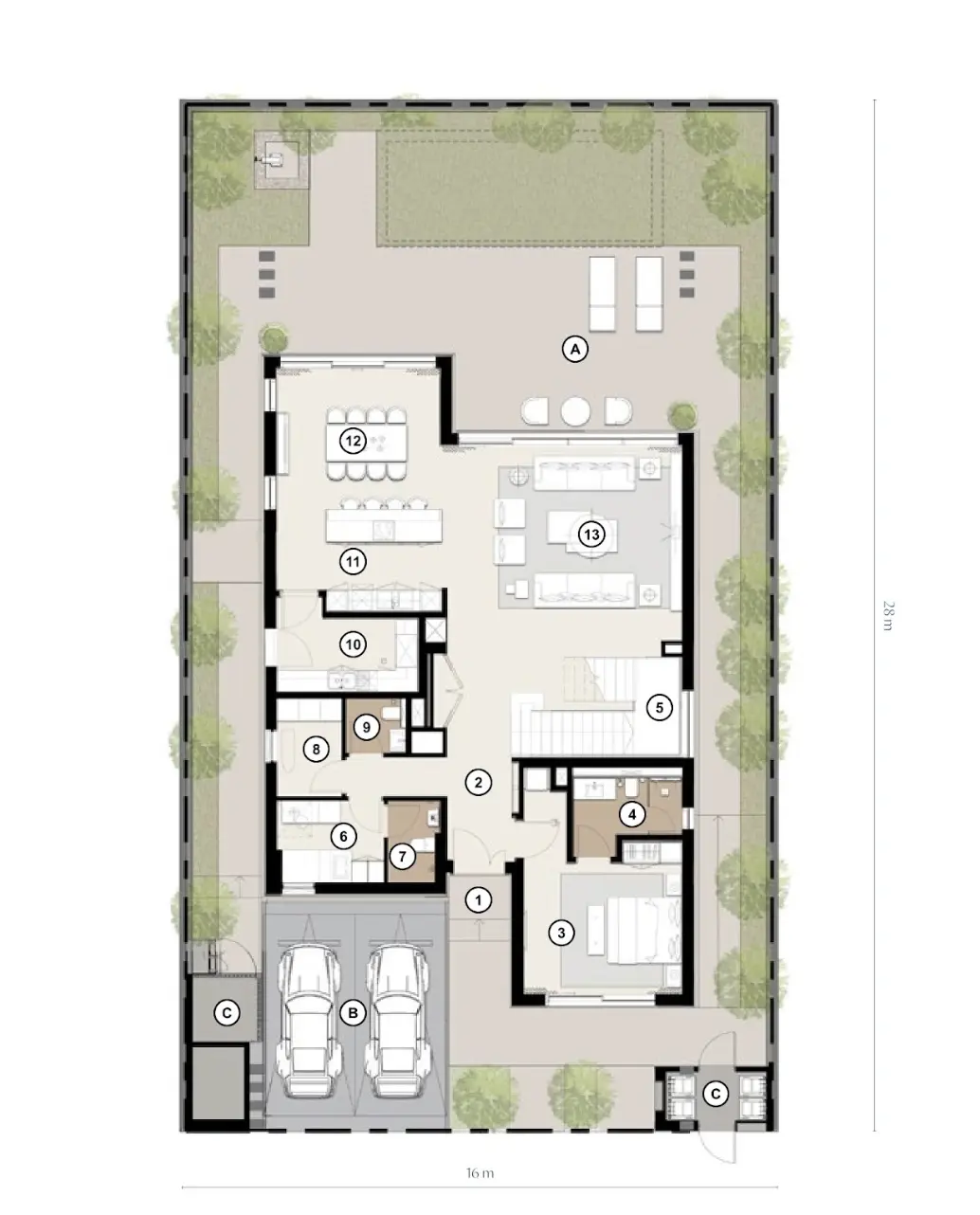 Floor plan for Type 1