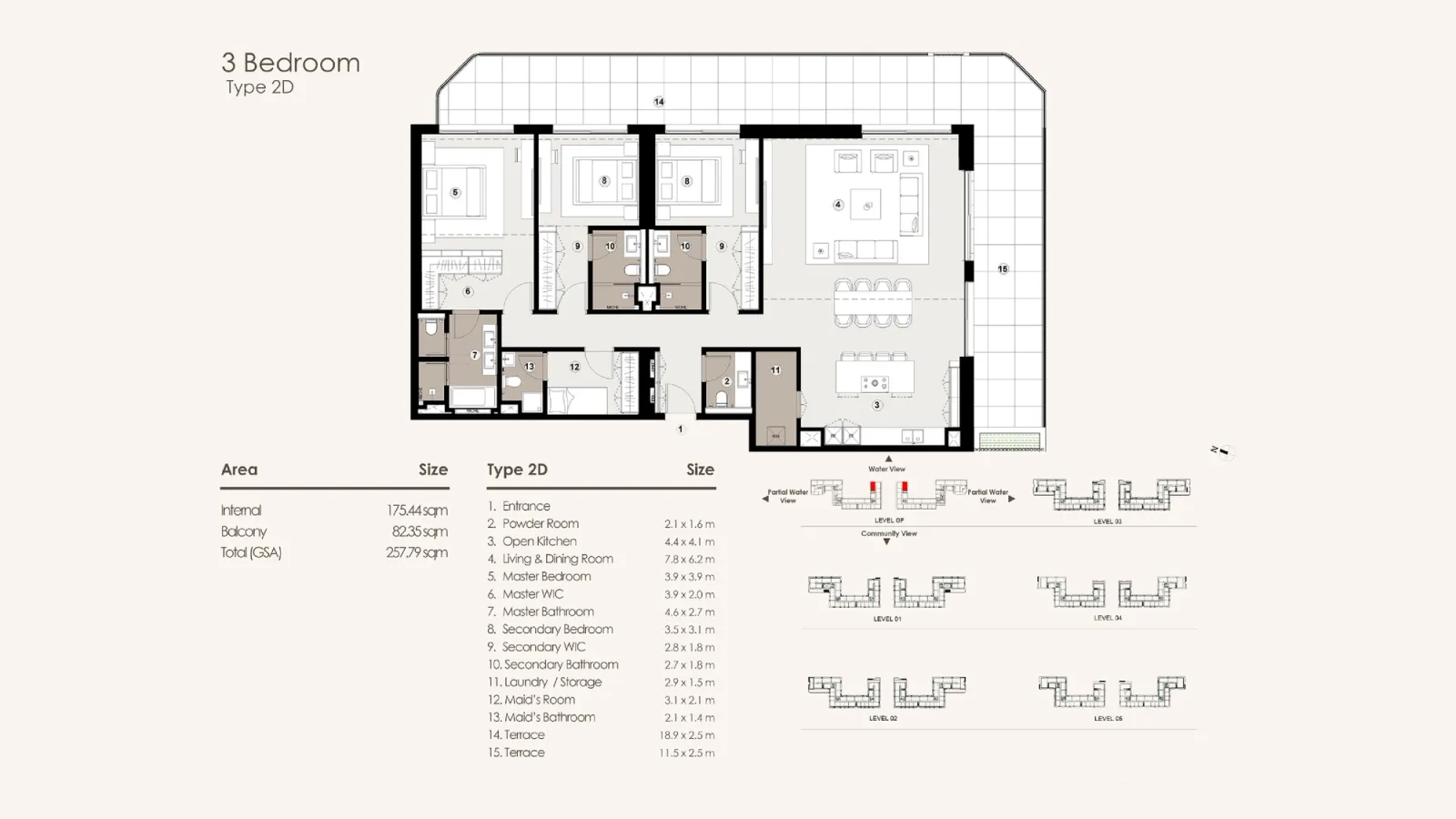 Floor plan for Type 2D