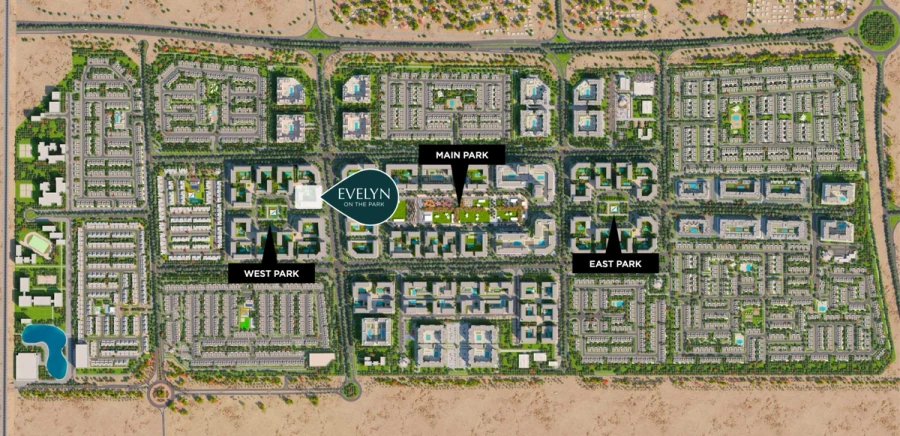 EVELYN on the Park master plan