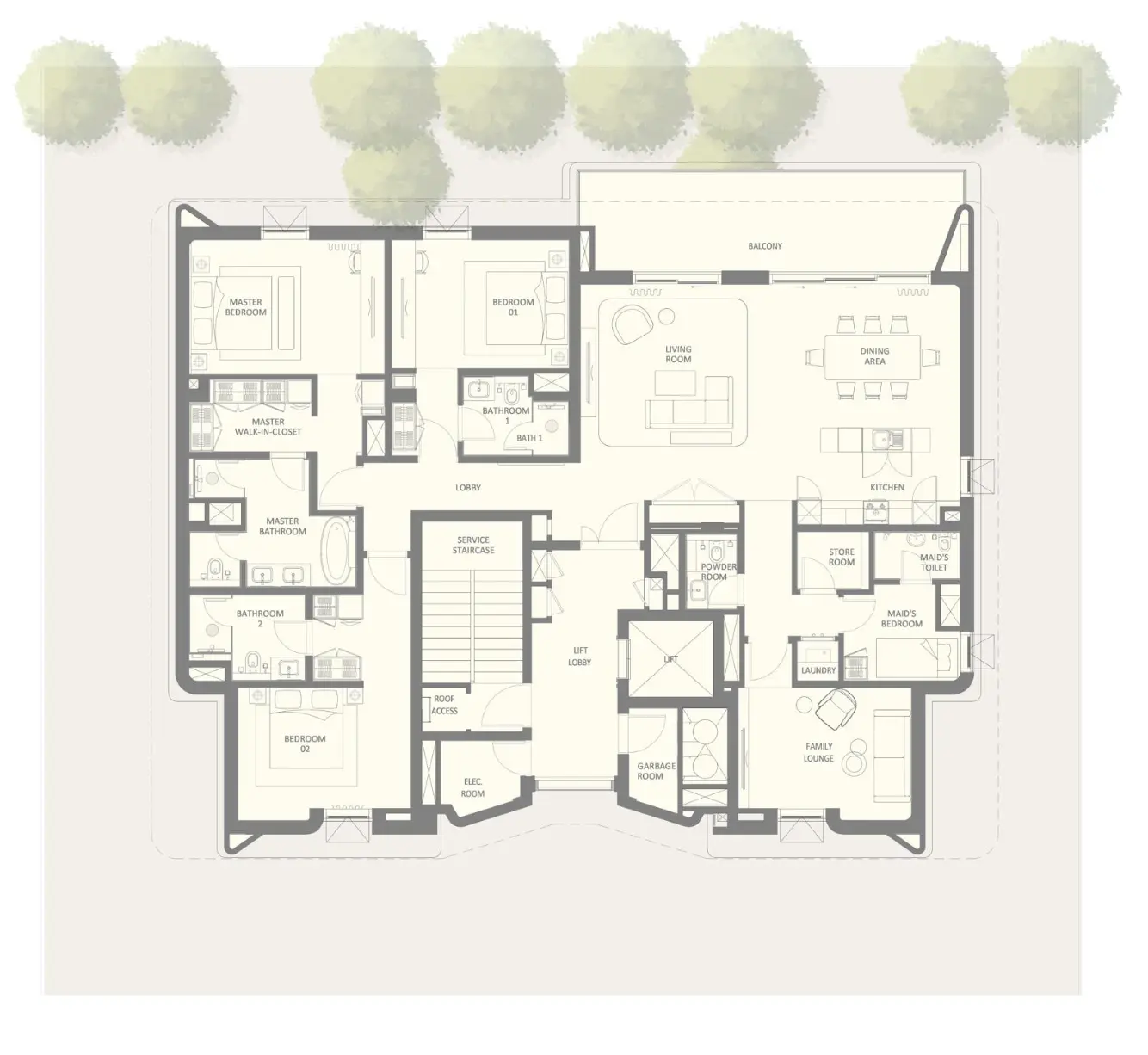Floor plan for Type 2