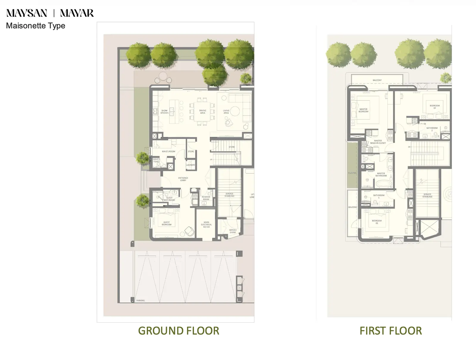 Floor plan for Type 1