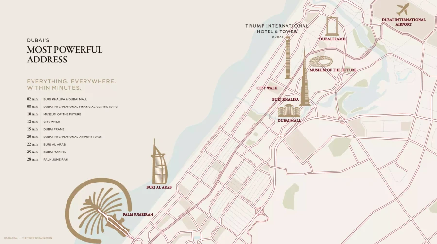 Trump Tower Dubai master plan