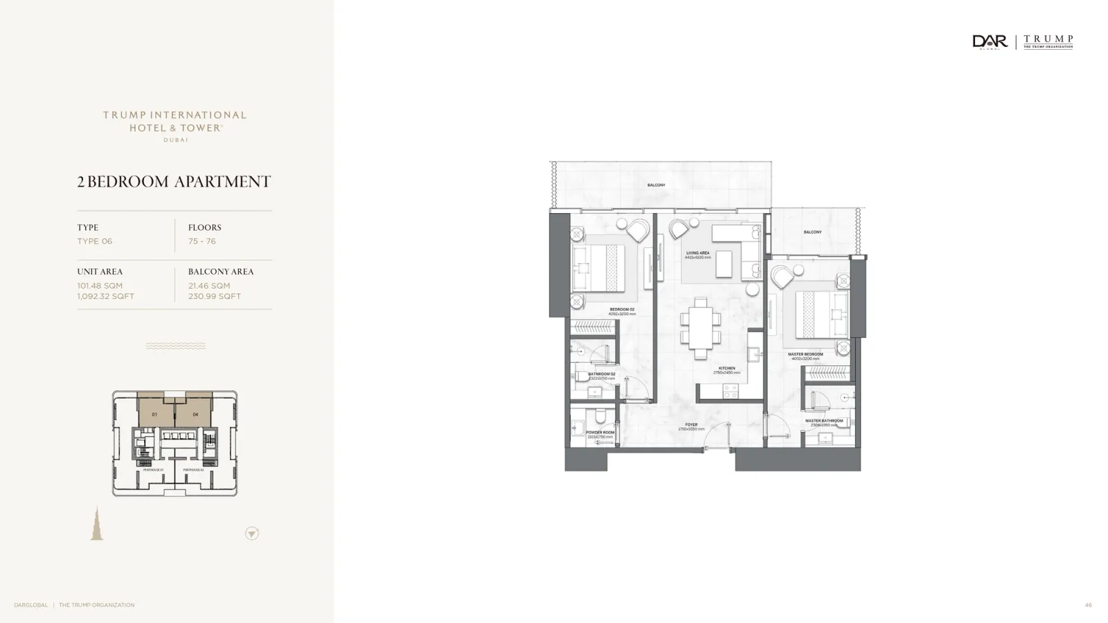 Floor plan for Type 06