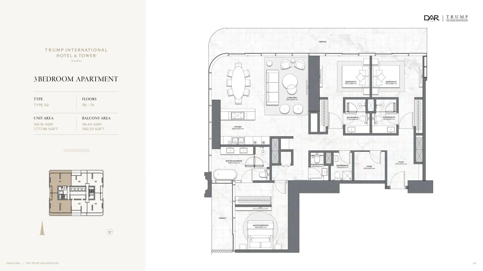 Floor plan for Type 02