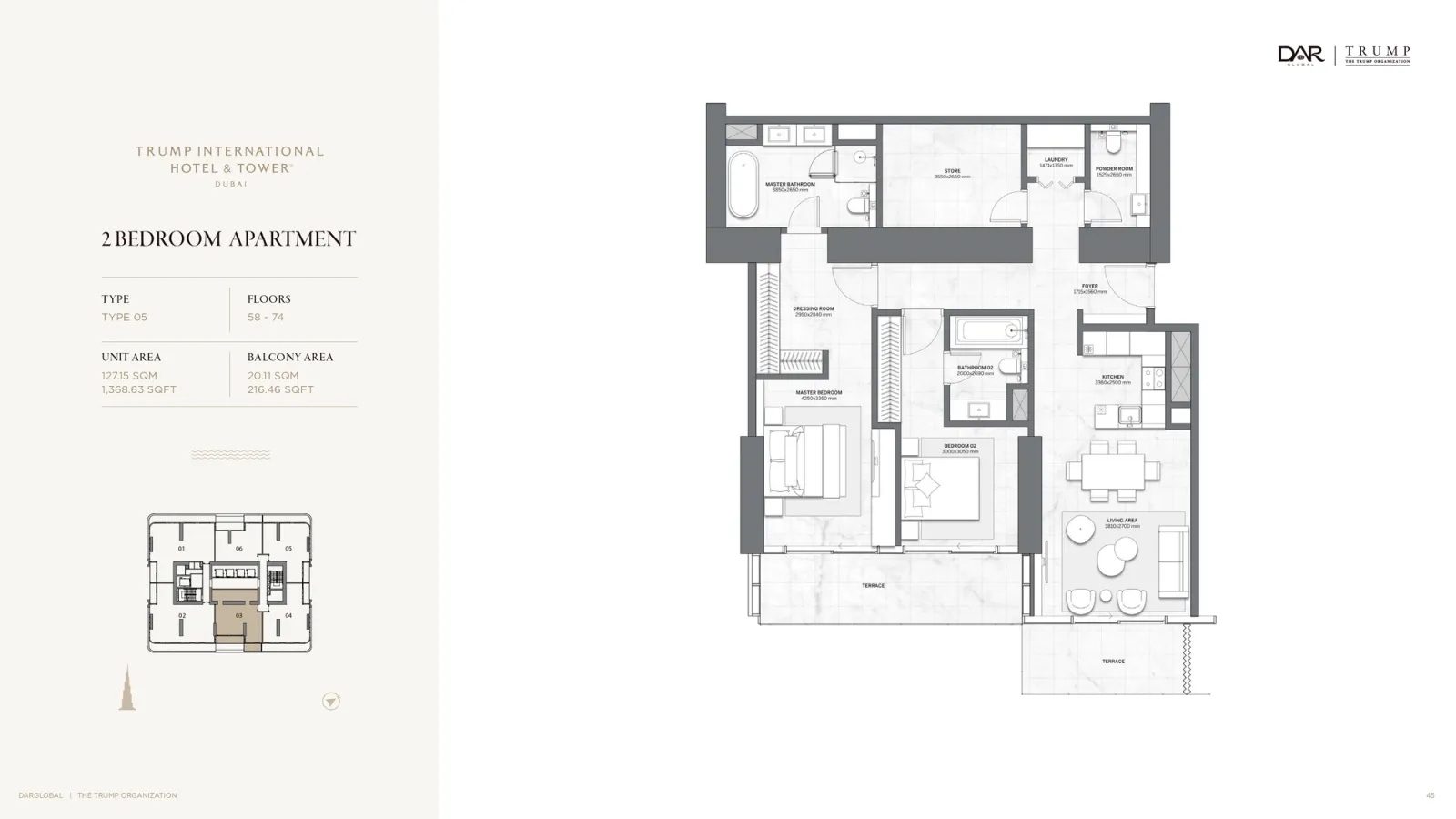 Floor plan for Type 05