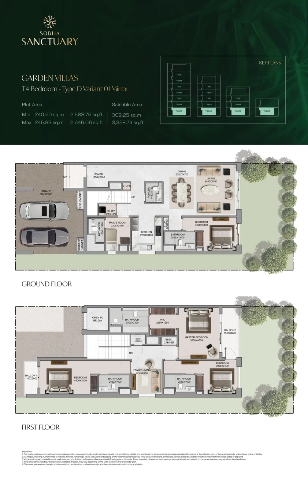Floor plan for Type D01M