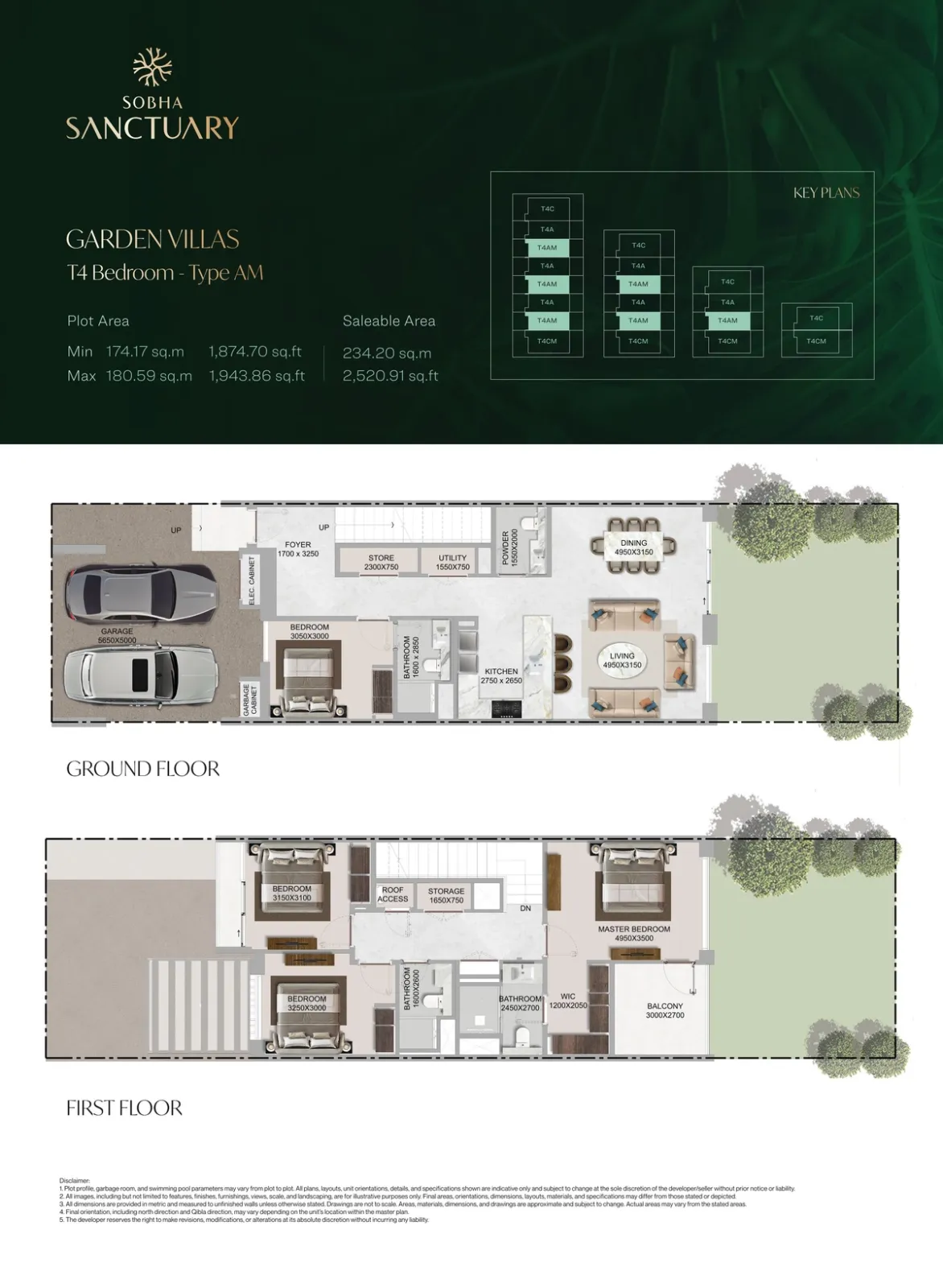 Floor plan for Type AM