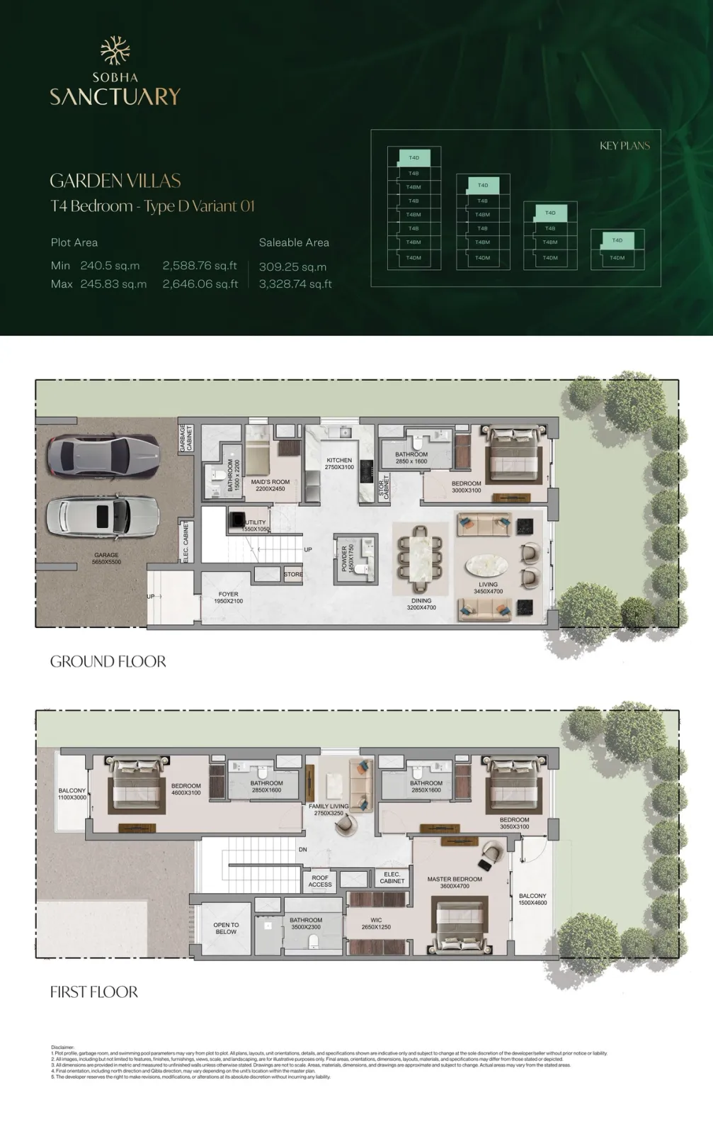 Floor plan for Type D01