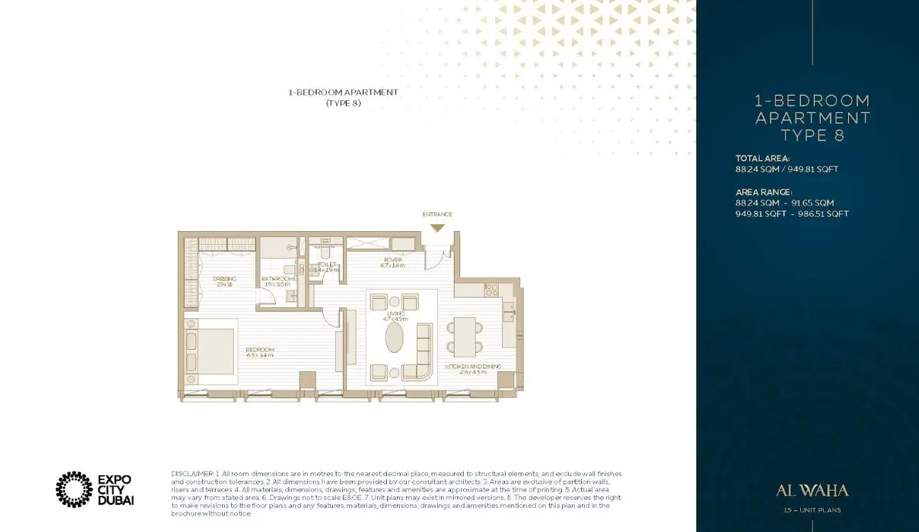 Floor plan for Type 8