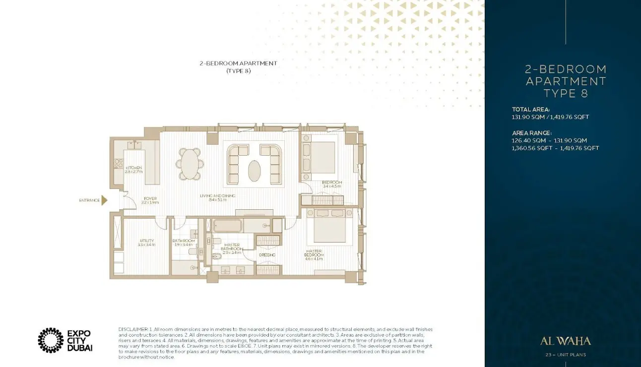 Floor plan for Type 8