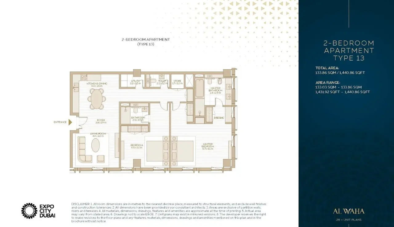 Floor plan for Type 13