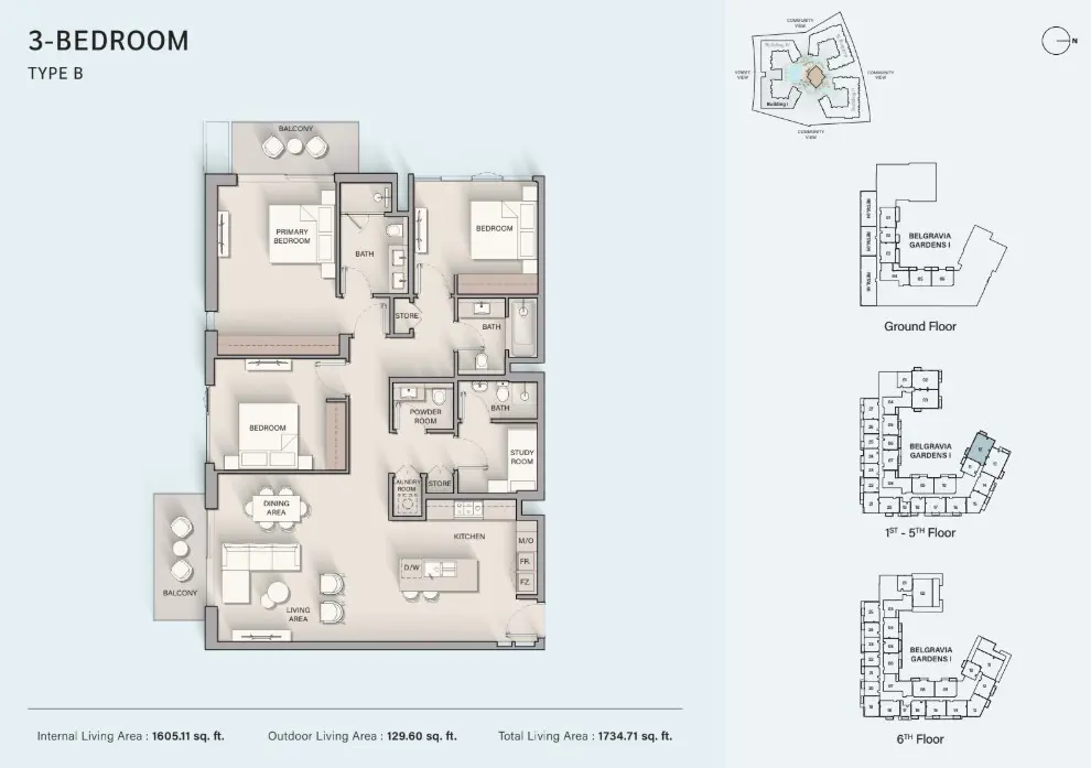 Floor plan for Type B