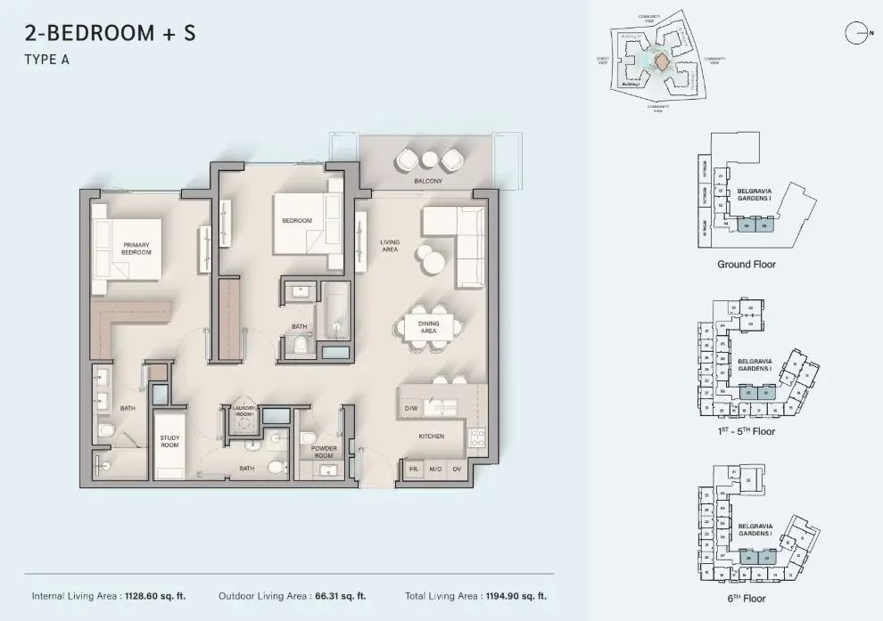 Floor plan for Type A-S