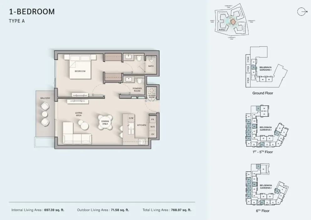 Floor plan for Type A