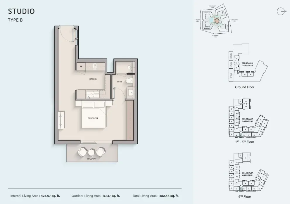 Floor plan for Type B